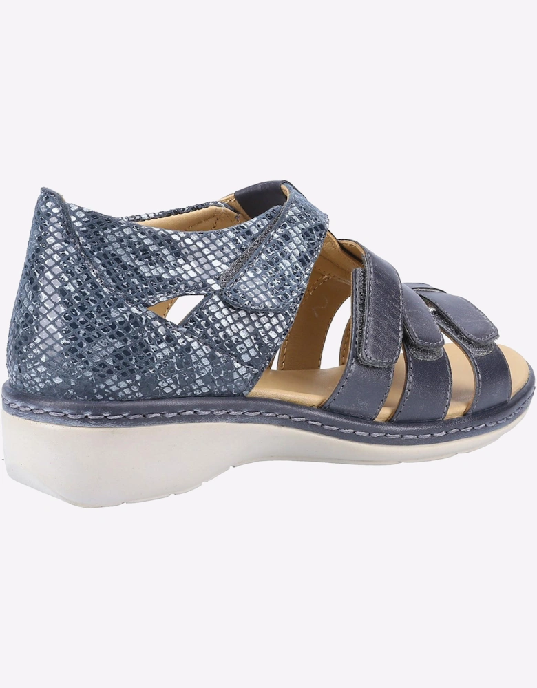 Fleet & Foster Julie Memory Foam Sandals Womens Navy