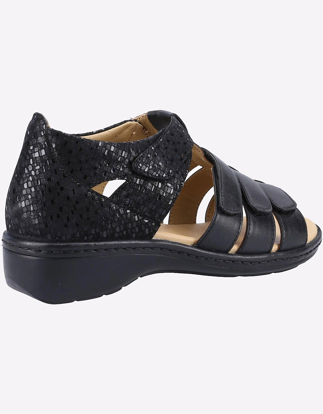 Fleet & Foster Julie Memory Foam Sandal Womens Black