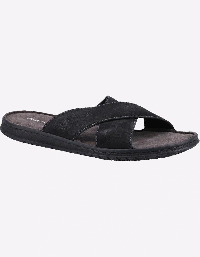 Hush Puppies Nile Memory Foam Mens Sandals Black