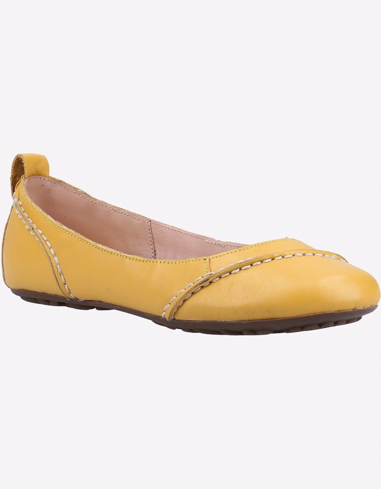 Hush Puppies Janessa Womens Ballerina Pumps Yellow