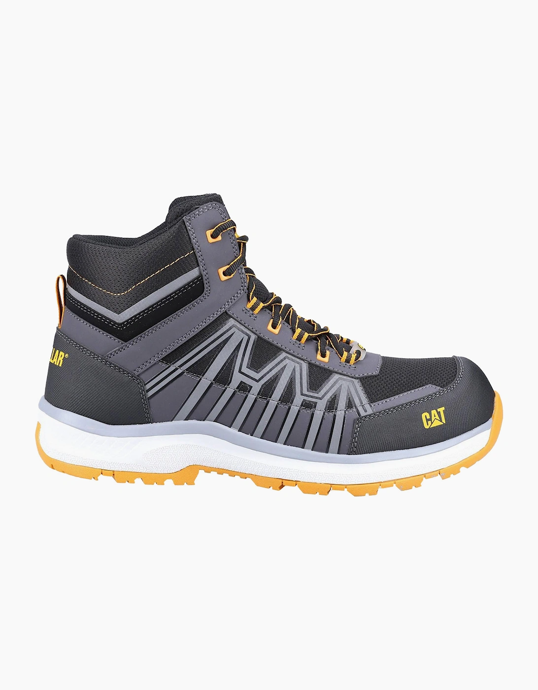 Caterpillar Safety Caterpillar Charge Mens Safety Hiking Boots Black/Orange