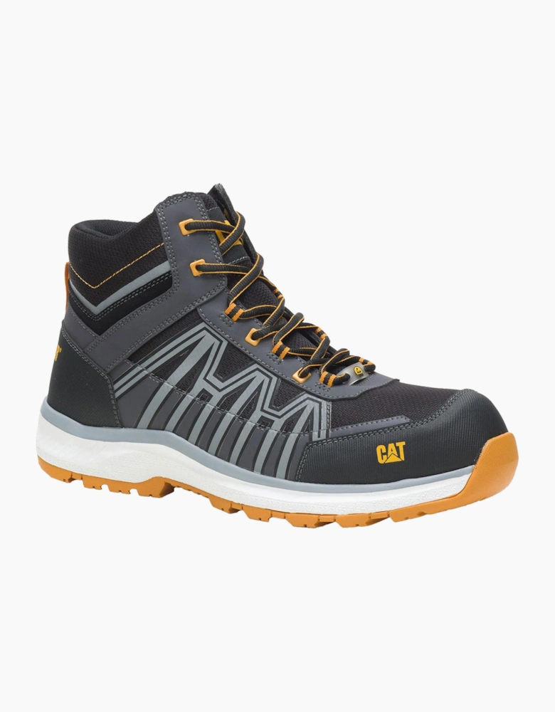 Caterpillar Safety Caterpillar Charge Mens Safety Hiking Boots Black/Orange