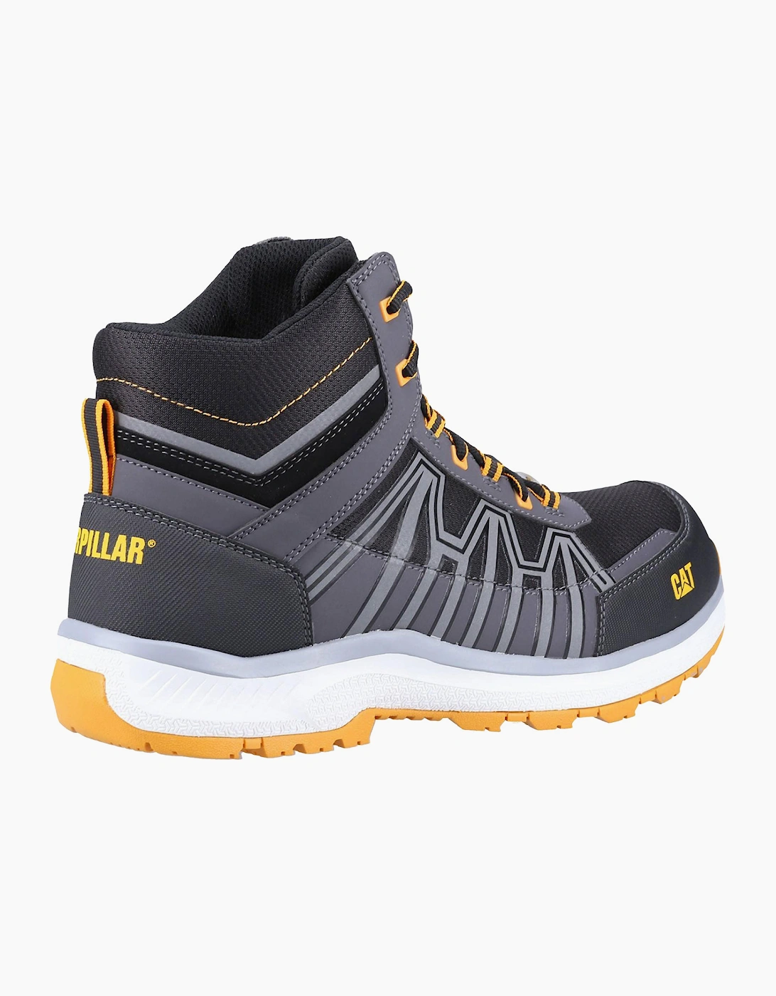 Caterpillar Safety Caterpillar Charge Mens Safety Hiking Boots Black/Orange