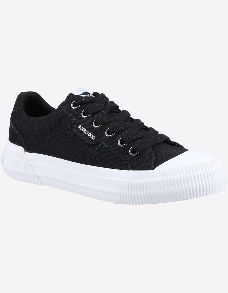 Rocket Dog Cheery Canvas Womens Shoes Black / White