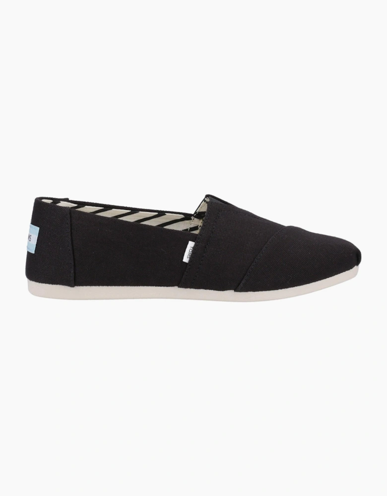 Toms Alpargata Womens Slip On Shoes Black