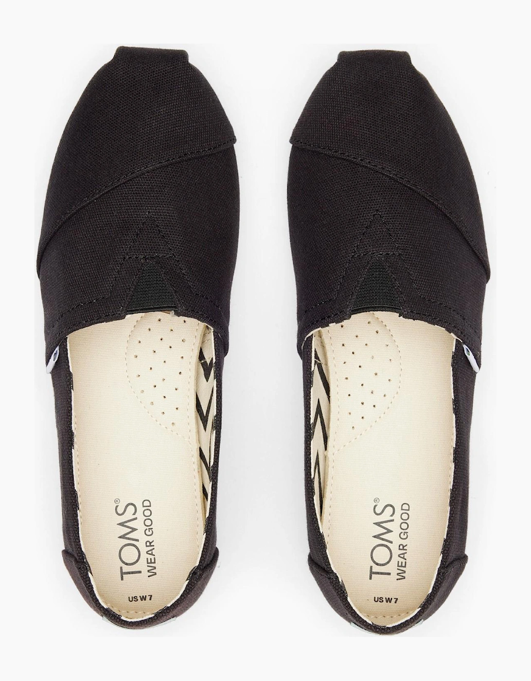 Toms Alpargata Womens Slip On Shoes Black
