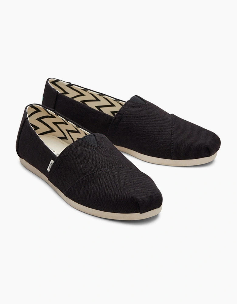 Toms Alpargata Womens Slip On Shoes Black