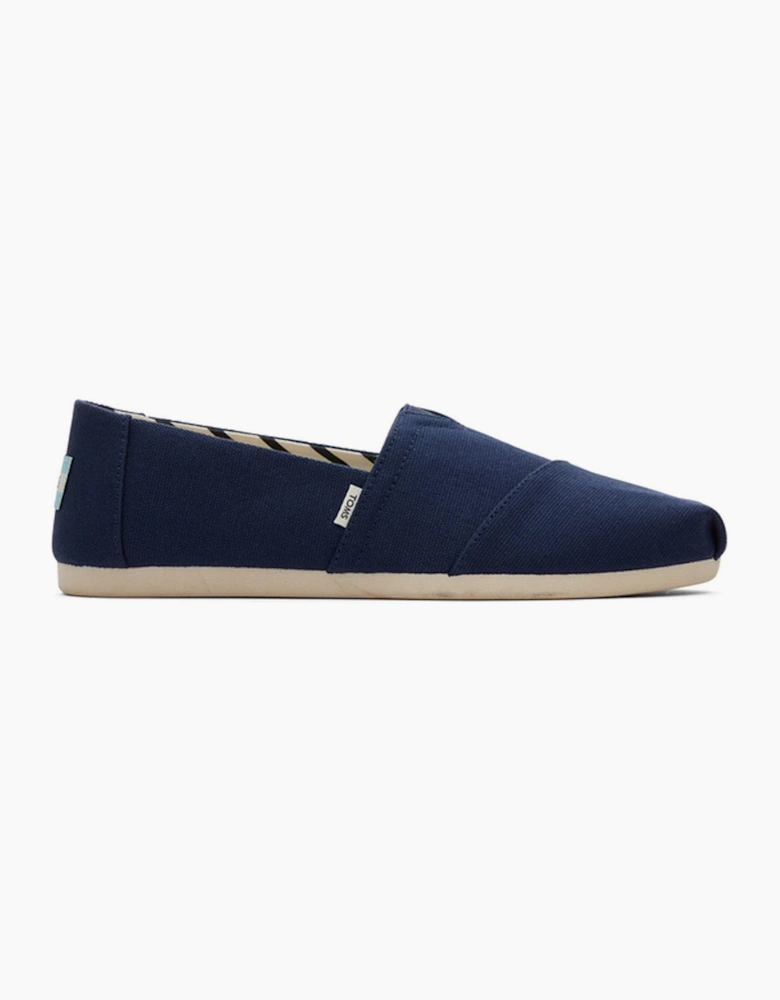Toms Alpargata Womens Slip On Shoes Navy