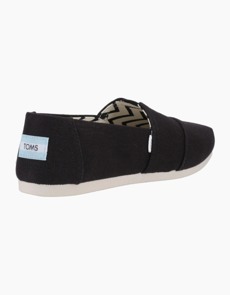 Toms Alpargata Womens Slip On Shoes Black