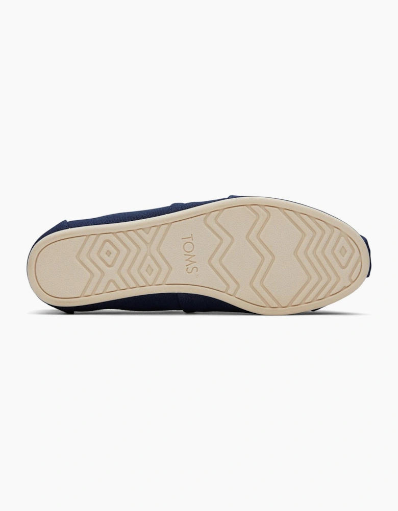 Toms Alpargata Womens Slip On Shoes Navy