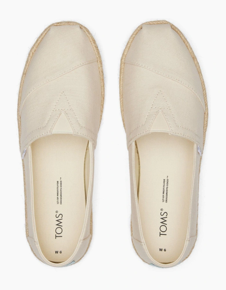 Toms Alpargata Rope Womens Slip On Shoes Natural