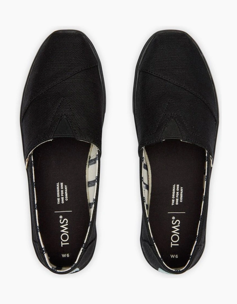 Toms Alpargata Cupsole Shoes Womens Black