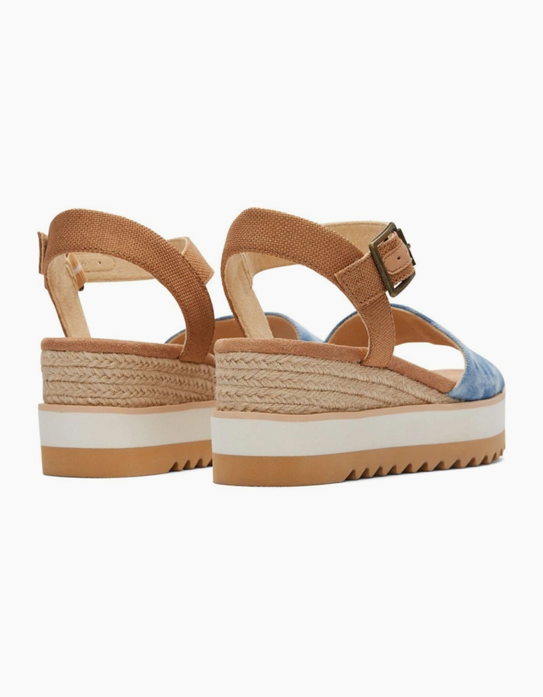 Toms Diana Wedge Womens Blue