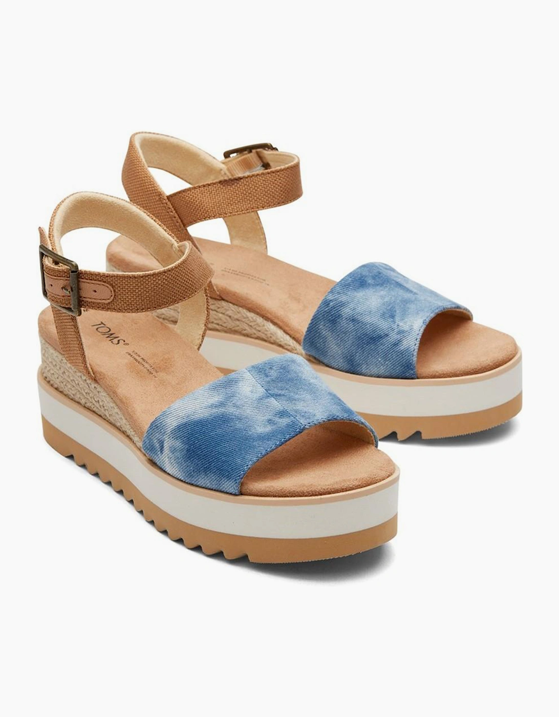 Toms Diana Wedge Womens Blue