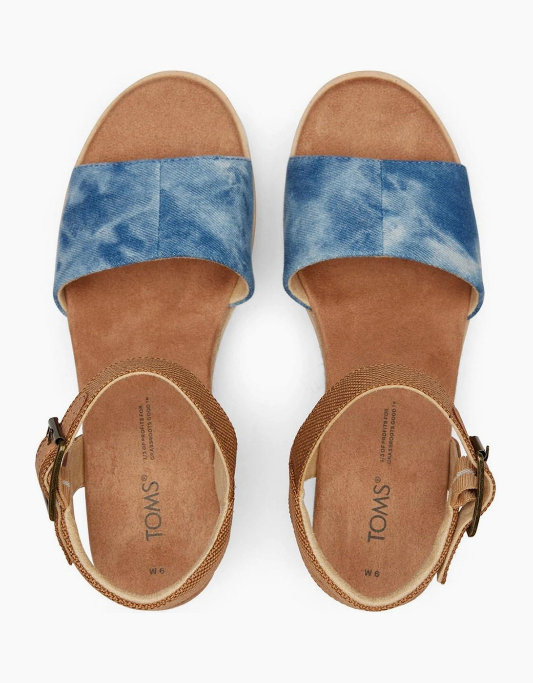 Toms Diana Wedge Womens Blue