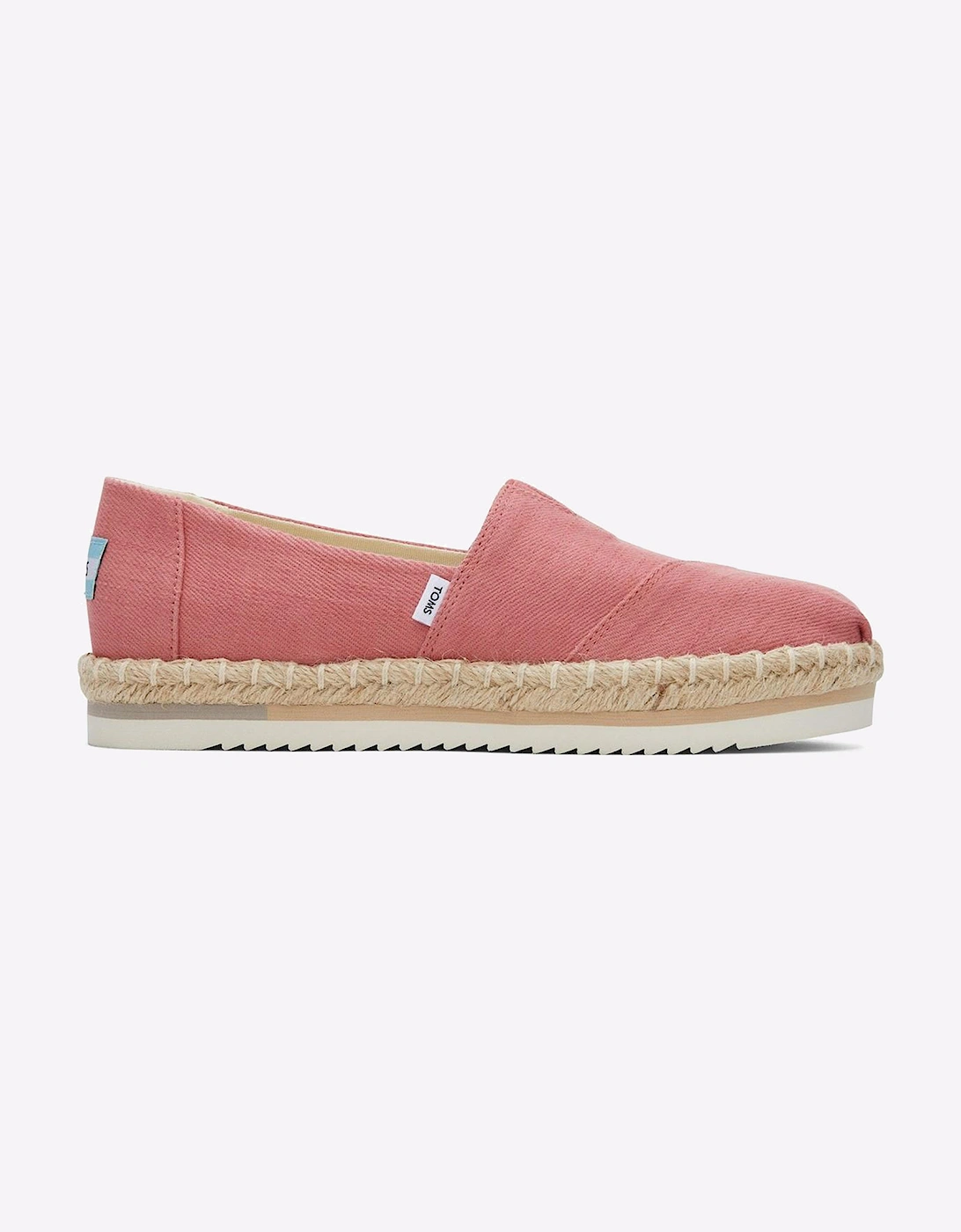 Toms Alpargata Platform Rope Shoes Womens Faded Rose