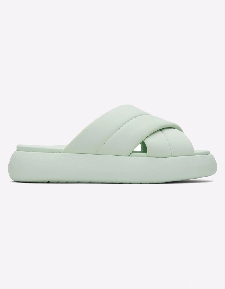 Toms Mallow Crossover Slides Womens Mint