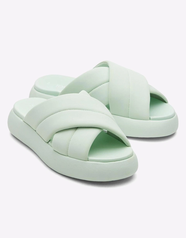Toms Mallow Crossover Slides Womens Mint