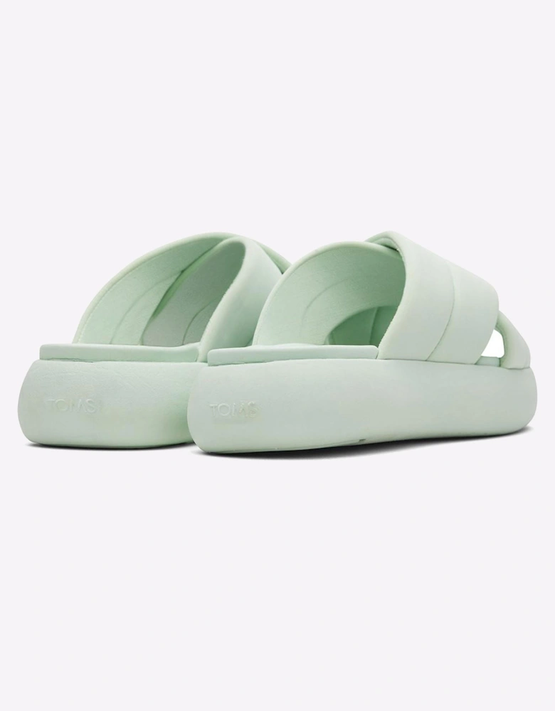 Toms Mallow Crossover Slides Womens Mint