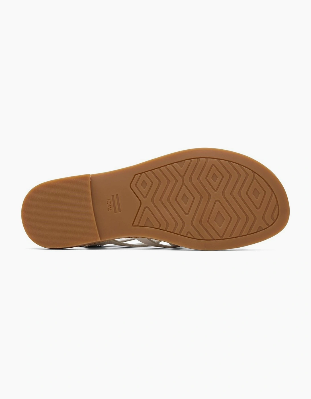 Toms Sephina Leather Womens Sandals Putty