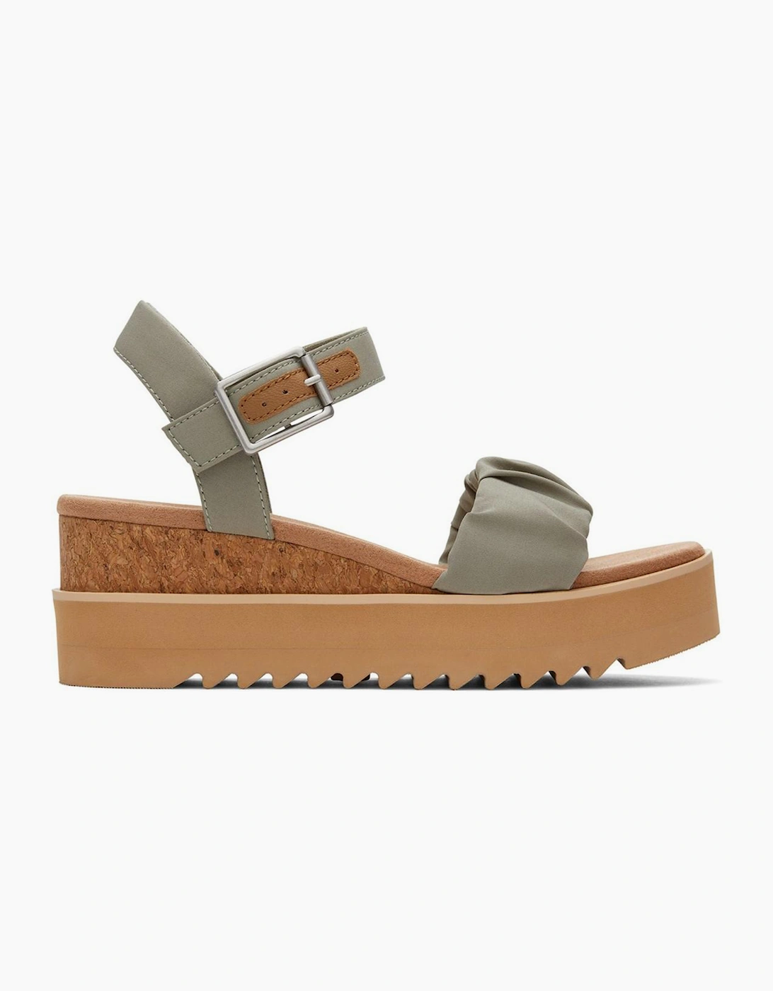 Toms Diana Wedge Womens Vetiver Grey