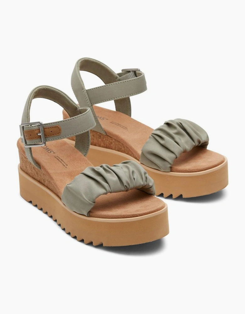 Toms Diana Wedge Womens Vetiver Grey