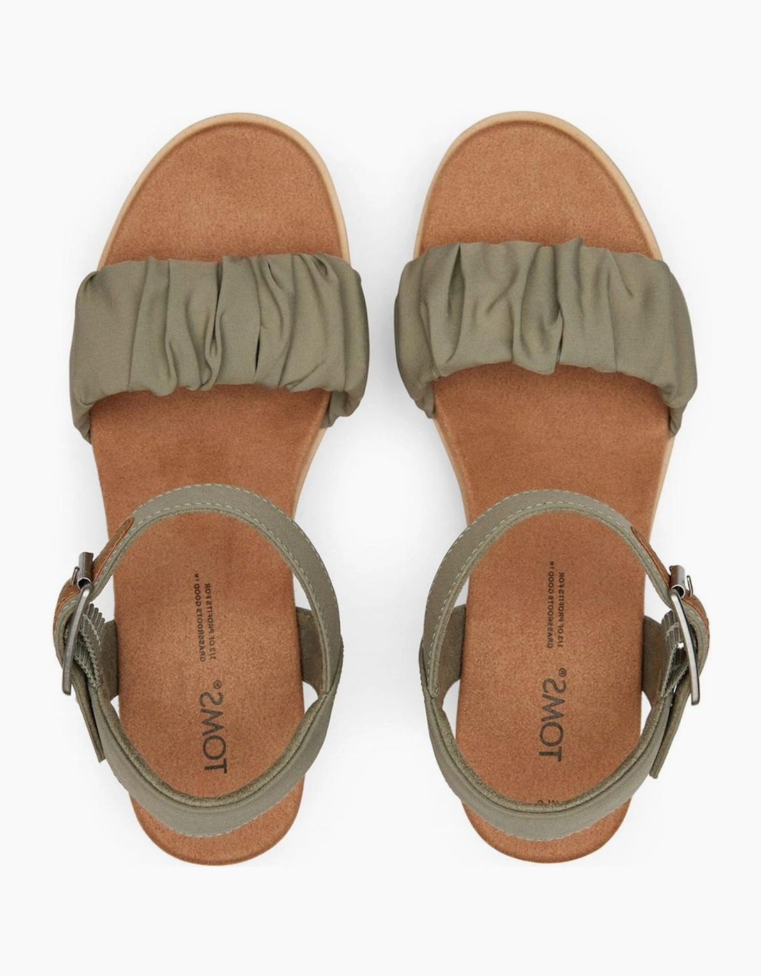 Toms Diana Wedge Womens Vetiver Grey