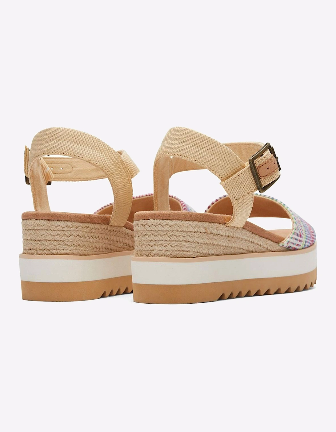 Toms Diana Platform Sandals Womens Tan / Multi