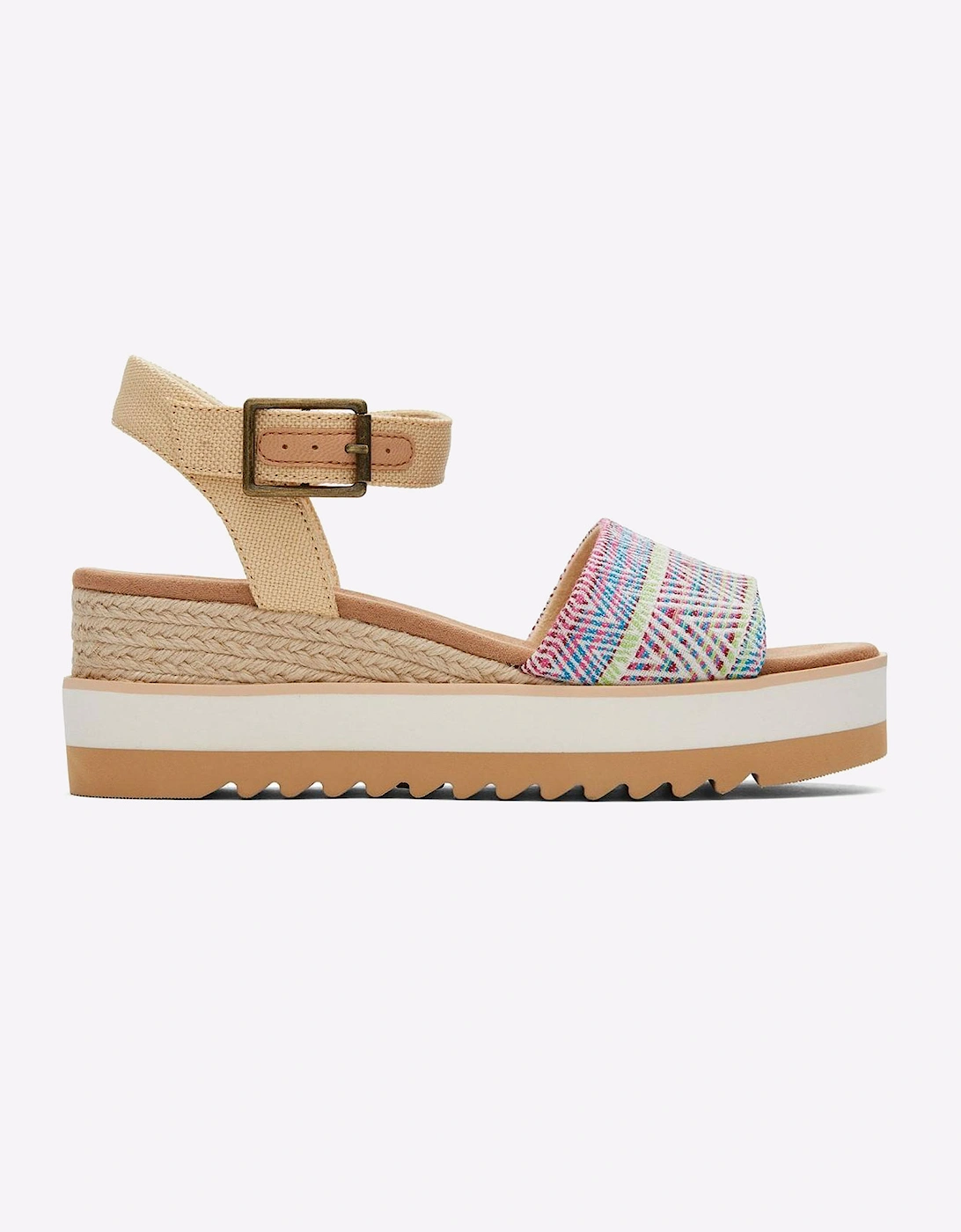 Toms Diana Platform Sandals Womens Tan / Multi