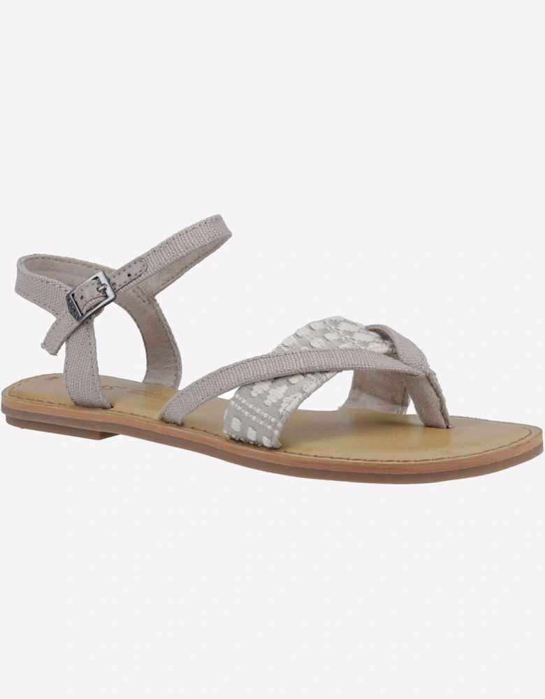 Toms Lexie Sandals Womens Tan Canvas