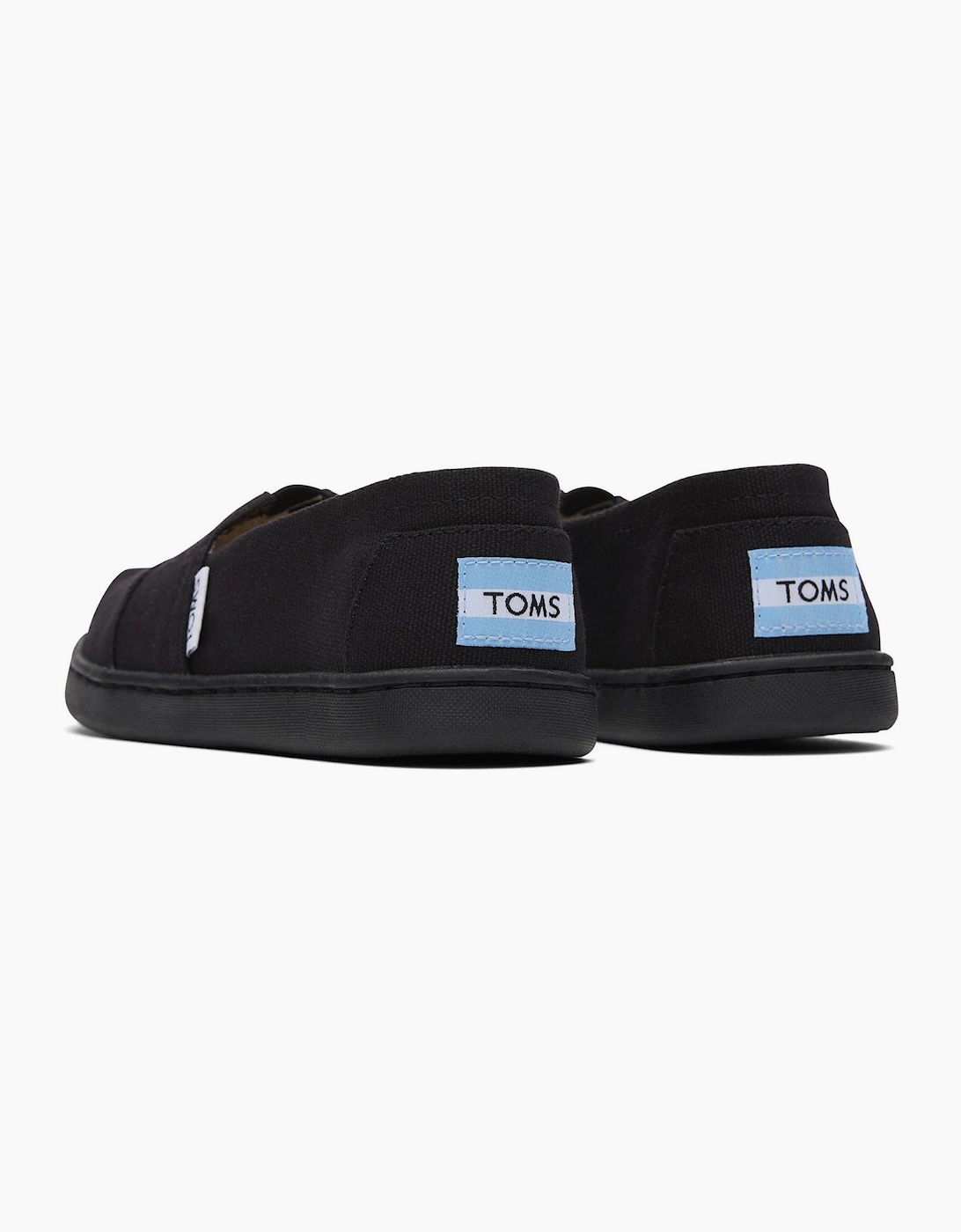 Toms Alpargata Junior Slip On Shoe Black