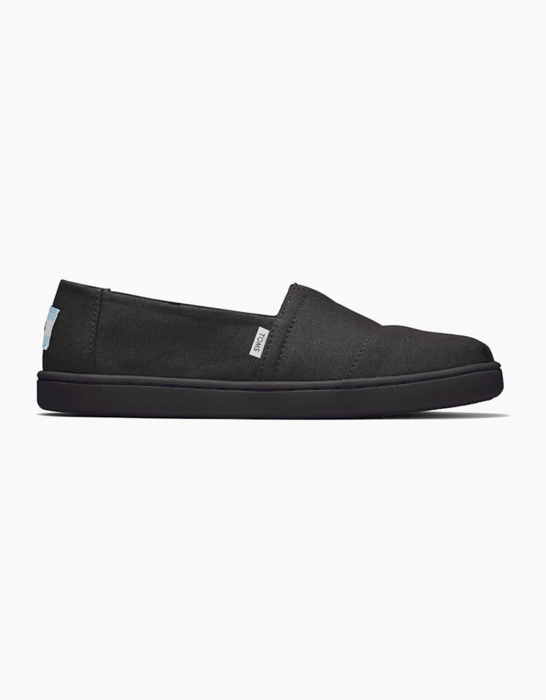 Toms Alpargata Junior Slip On Shoe Black