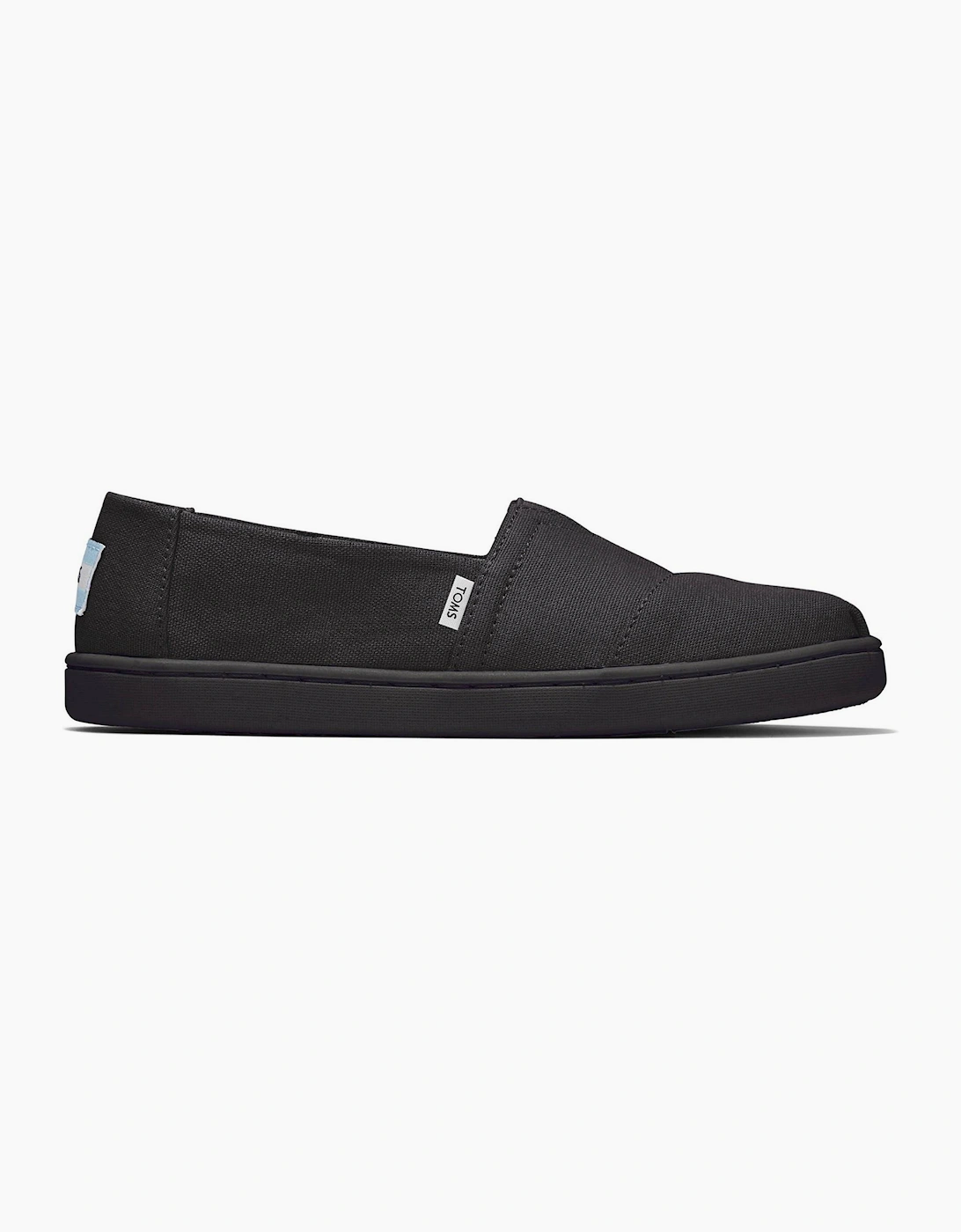 Toms Alpargata Junior Slip On Shoe Black