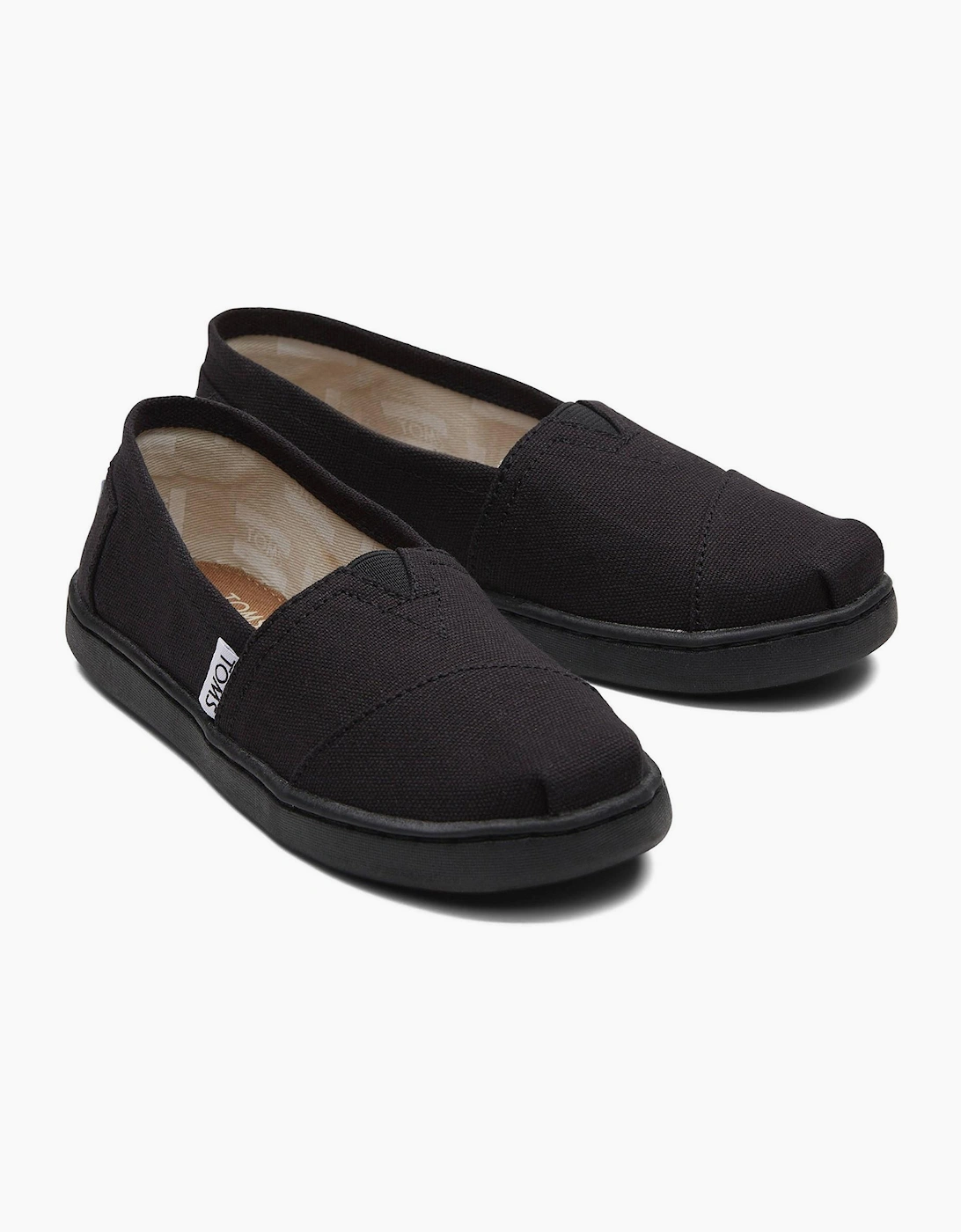 Toms Alpargata Junior Slip On Shoe Black