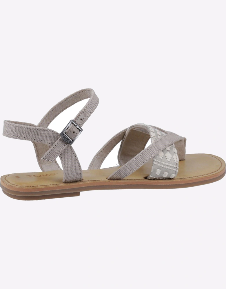 Toms Lexie Sandals Womens Tan Canvas