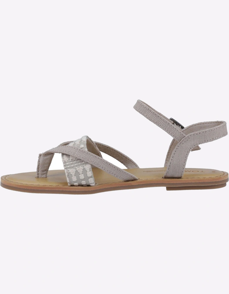 Toms Lexie Sandals Womens Tan Canvas