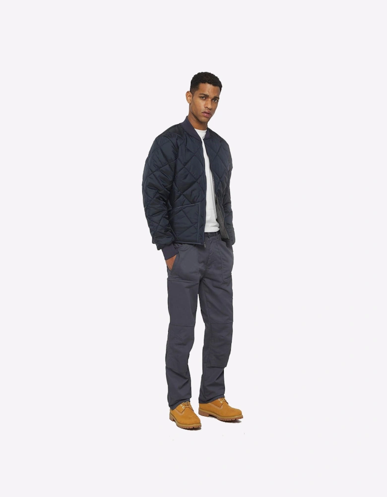 Dickies Diamond Quilted Jacket Mens Dark Navy
