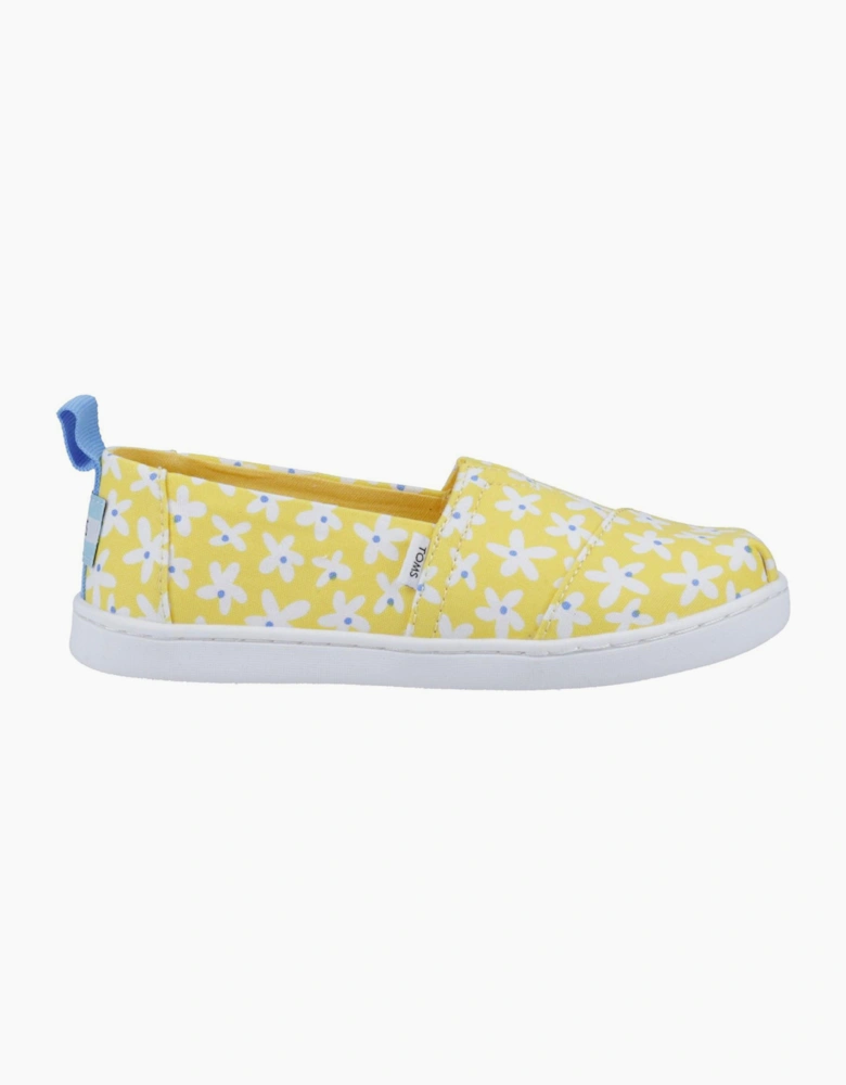 Toms Alpargata Junior Girls Shoes Sunny Yellow