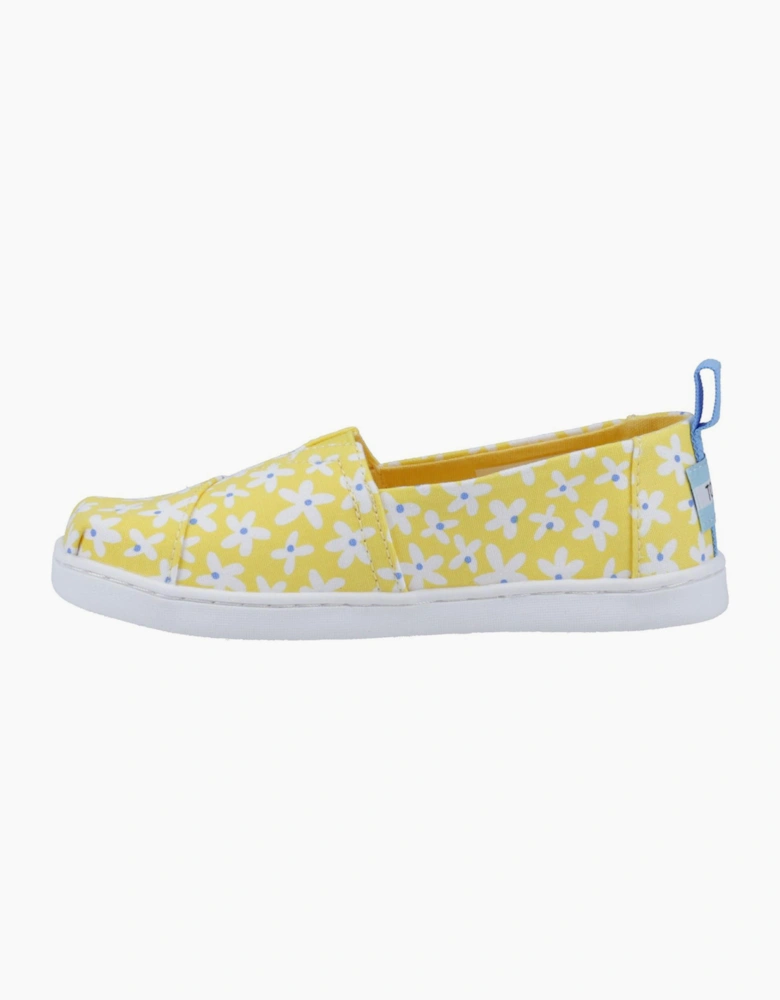 Toms Alpargata Junior Girls Shoes Sunny Yellow