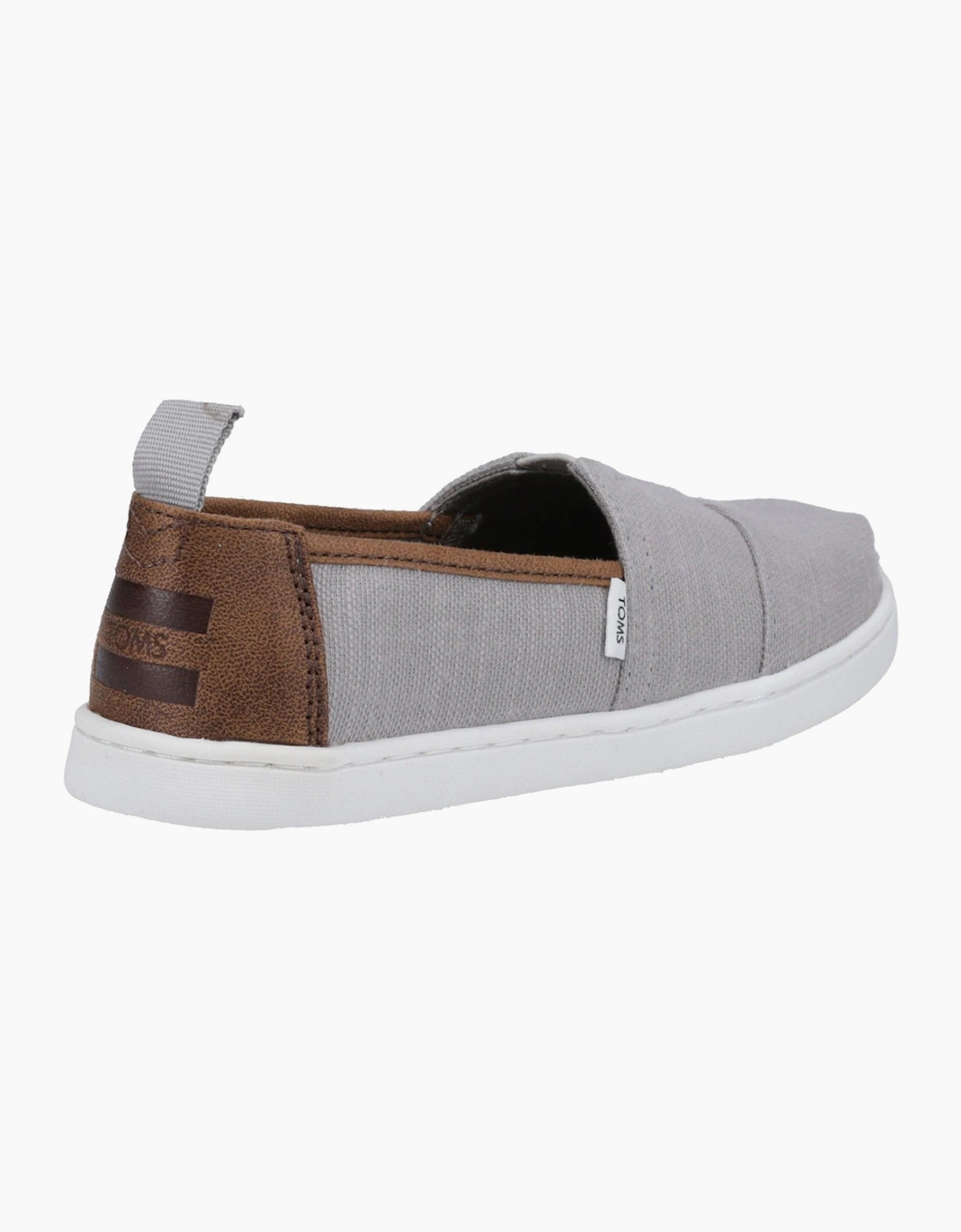 Toms Alpargata Junior Boys Shoes Drizzle Grey