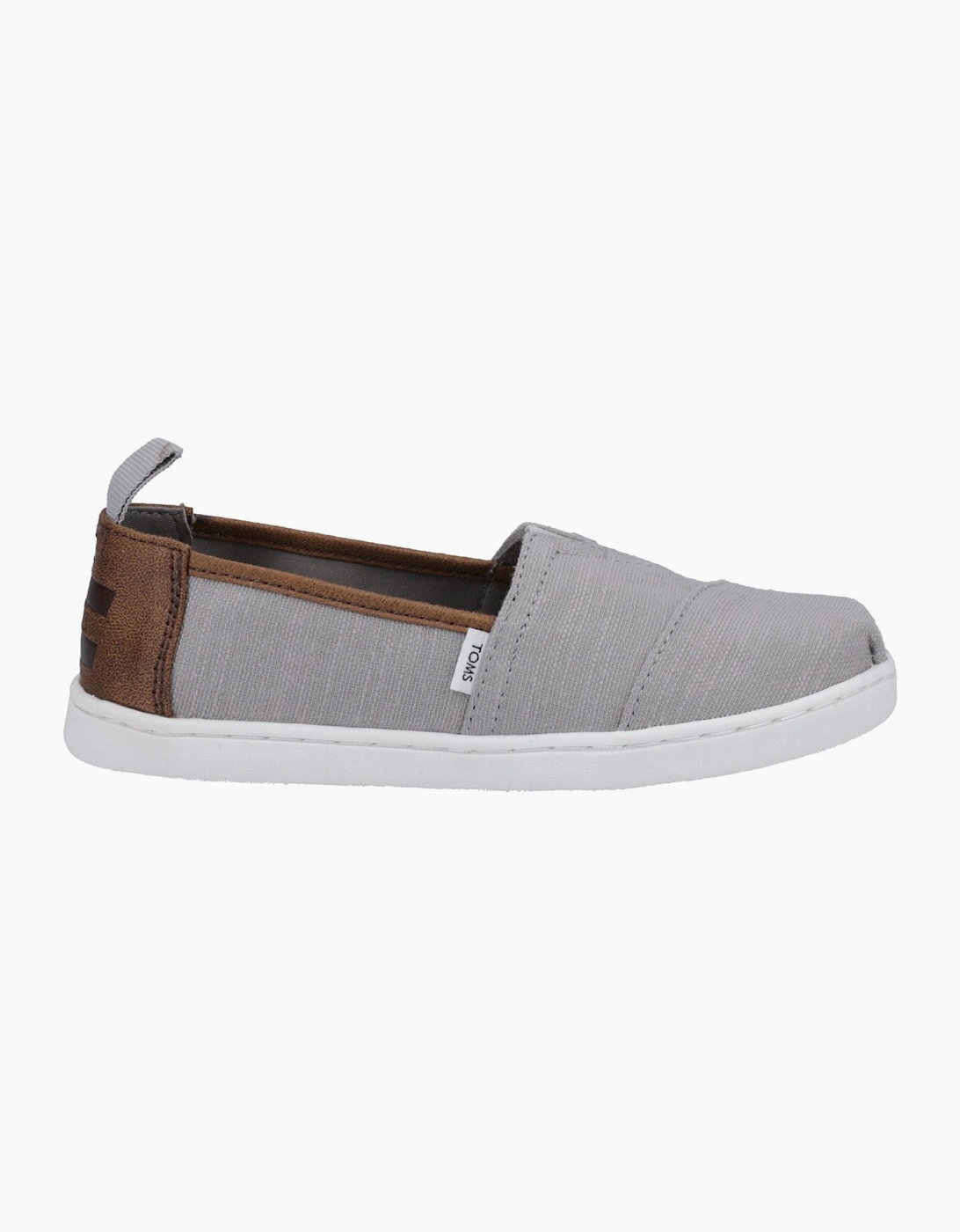 Toms Alpargata Junior Boys Shoes Drizzle Grey