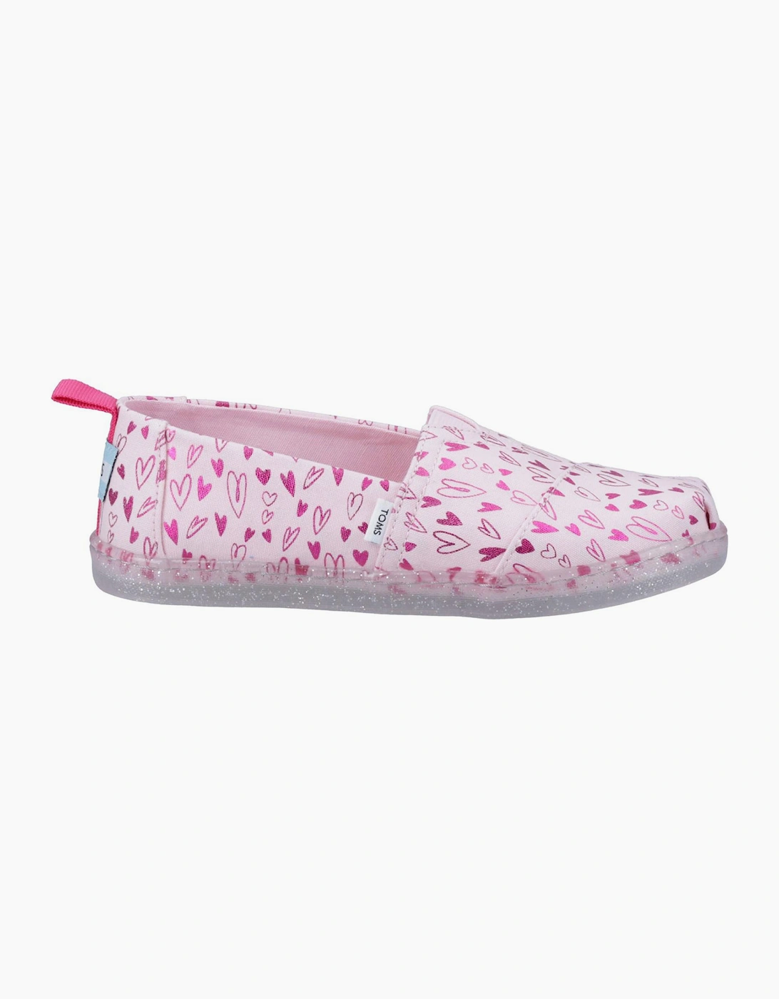 Toms Alpargata Junior Girls Shoes Pastel Pink