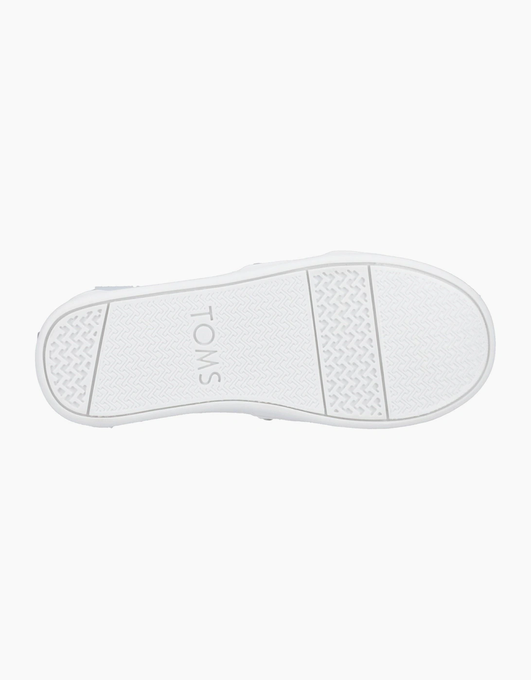Toms Alpargata Junior Girls Slip On Shoe Silver