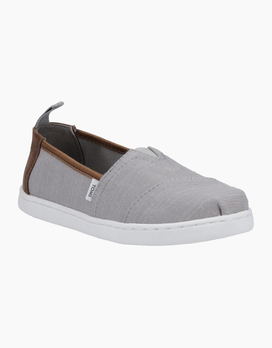 Toms Alpargata Junior Boys Shoes Drizzle Grey