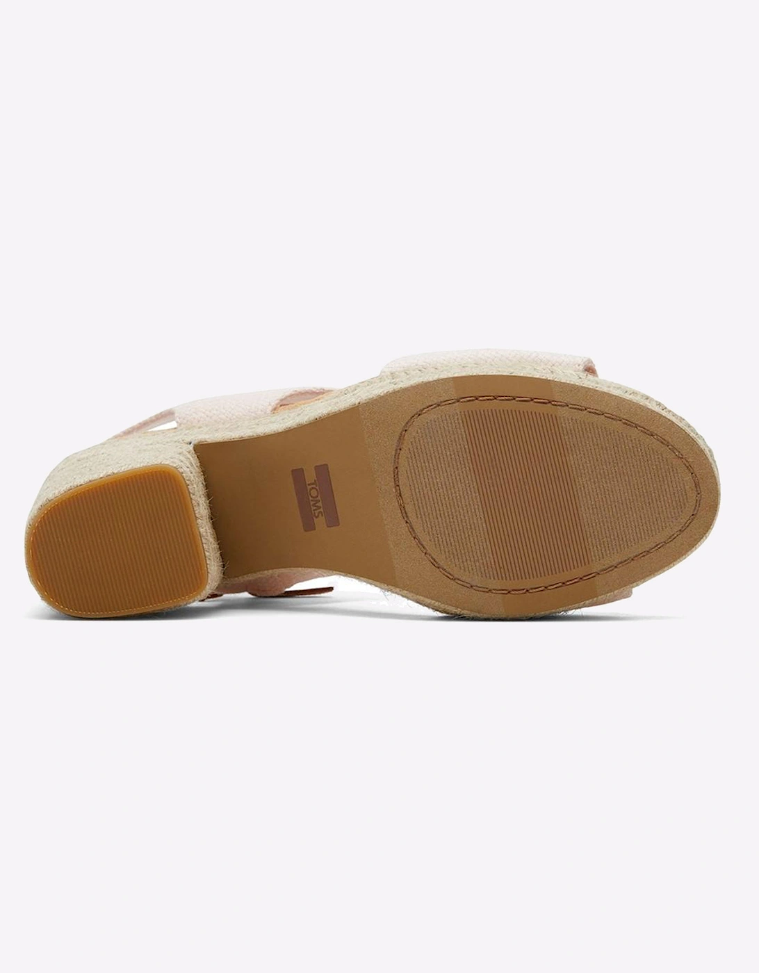 Toms Majorca Leather Womens Sandals Dusty Peach