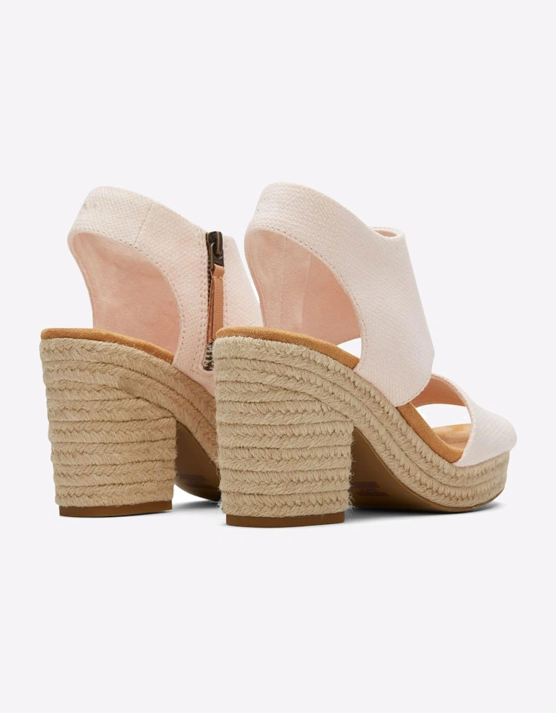 Toms Majorca Leather Womens Sandals Dusty Peach