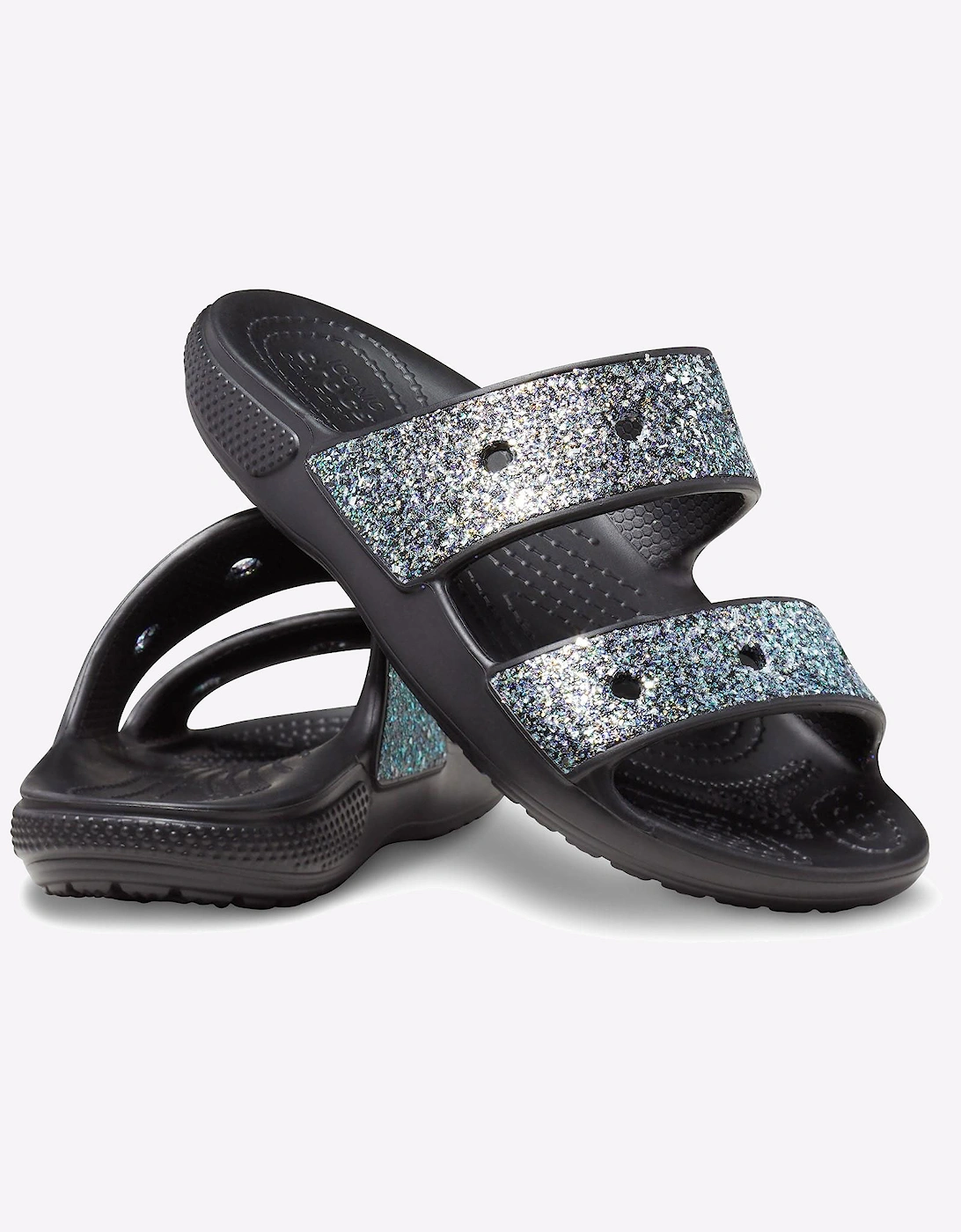 Crocs Classic Glitter Sandal Junior Black / Multi