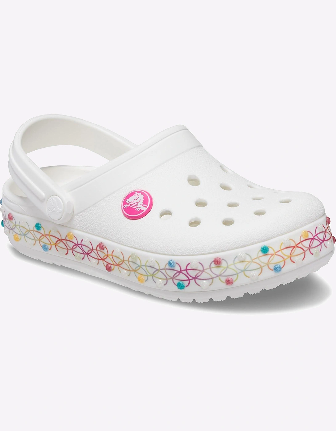 Crocs Croc Crocband Stretch Clog Infant White / Multi