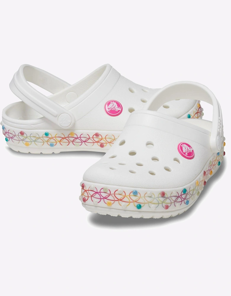 Crocs Croc Crocband Stretch Clog Infant White / Multi