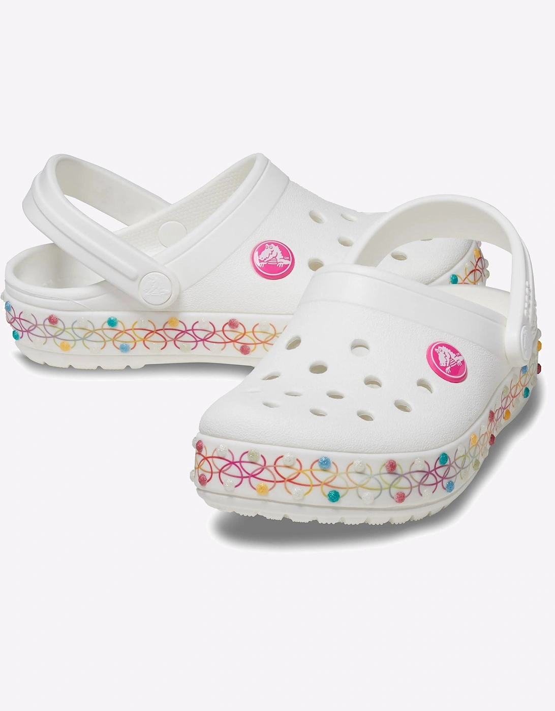 Crocs Croc Crocband Stretch Clog Infant White / Multi